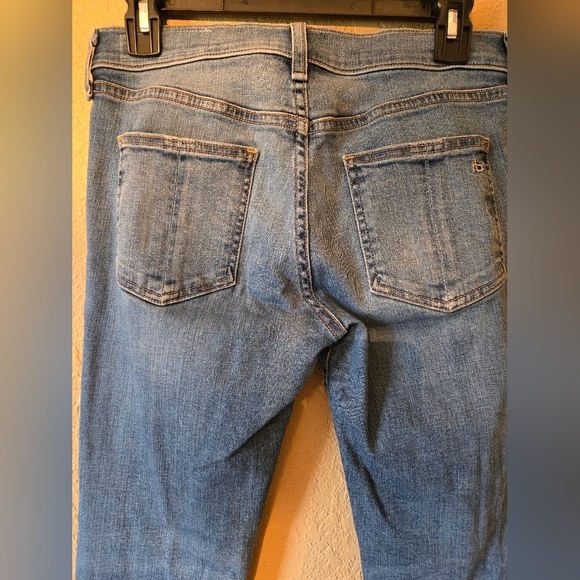 Rag & Bone Nina High Waist Ankle Cigarette Jeans 28 Blue Levee Crop - Picture 6 of 11